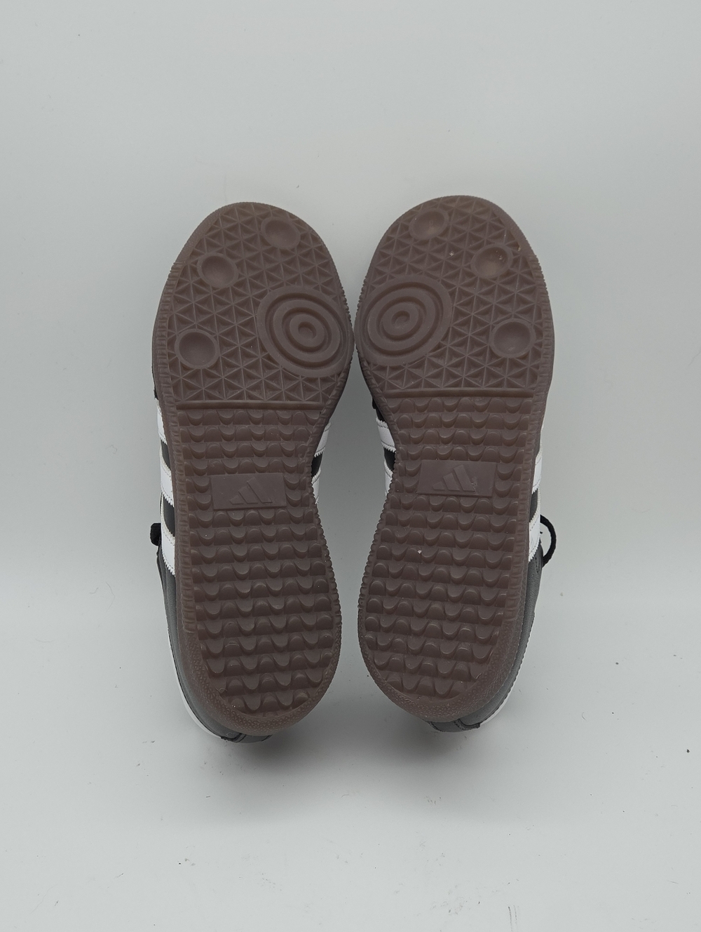 -- Adidas Samba Black White Leather Sneakers Women's 8 - Picture 6 of 9